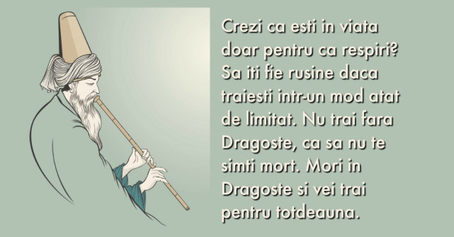 15 Invataturi ale lui Rumi pentru a trezi la viata dragostea din sufletul tau