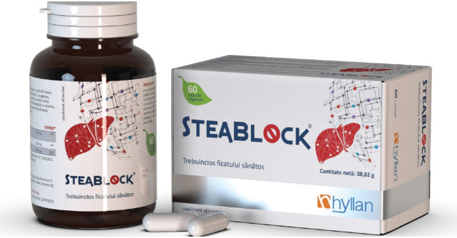 Steablock, un supliment alimentar ce ajuta la protejarea ficatului si participa la diminuarea efectelor negative ale ficatului g