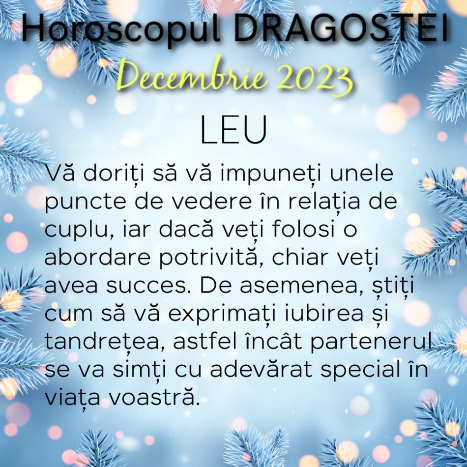 Horoscopul Dragostei Decembrie 2023: o lună MAGICĂ pentru iubire și împlinirea dorințelor