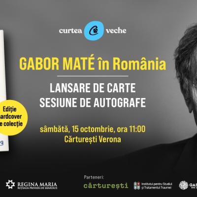 Gabor Mate revine in Romania. Editia de colectie 'Cand corpul spune nu' se lanseaza in prezenta autorului
