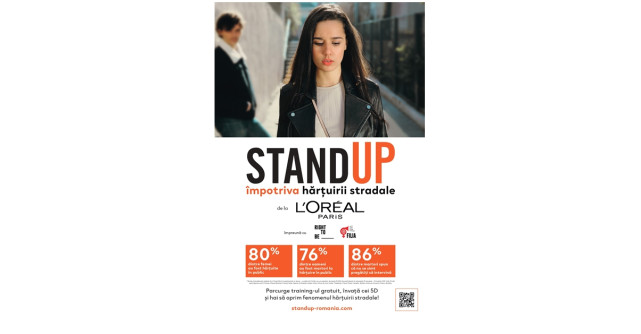 Stand Up: L’Oréal Paris susține lupta împotriva hărțuirii stradale
