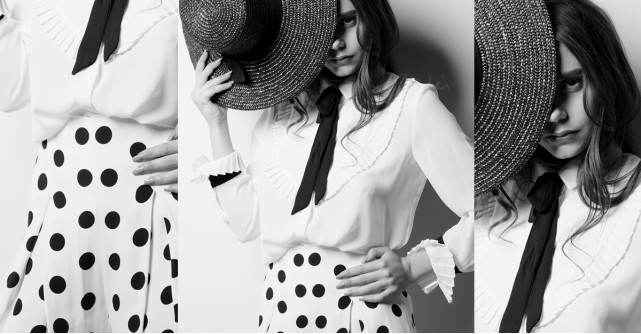 Cum porți fusta cu buline la birou: un look retro-feminin, de efect