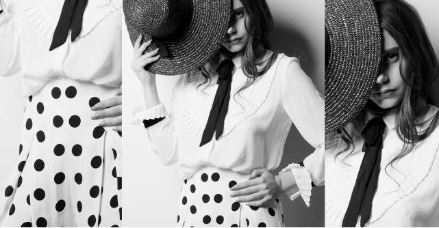 Cum porți fusta cu buline la birou: un look retro-feminin, de efect