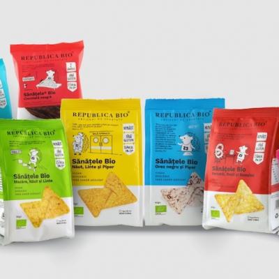 Republica BIO® intră în categoria de snacks-uri prin lansarea noii game de produse, Sănățele® 