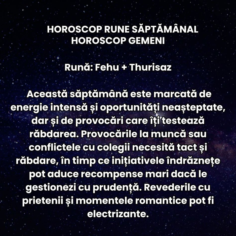 Horoscop Rune săptămâna 6-12 octombrie 2025: Luna Plină ne dă avânt în explorarea posibilităților și afișarea Sinelui autentic