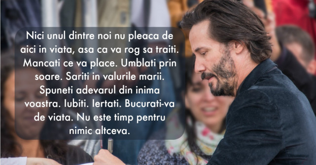 Cateva lectii de viata adevarate de la Keanu Reeves