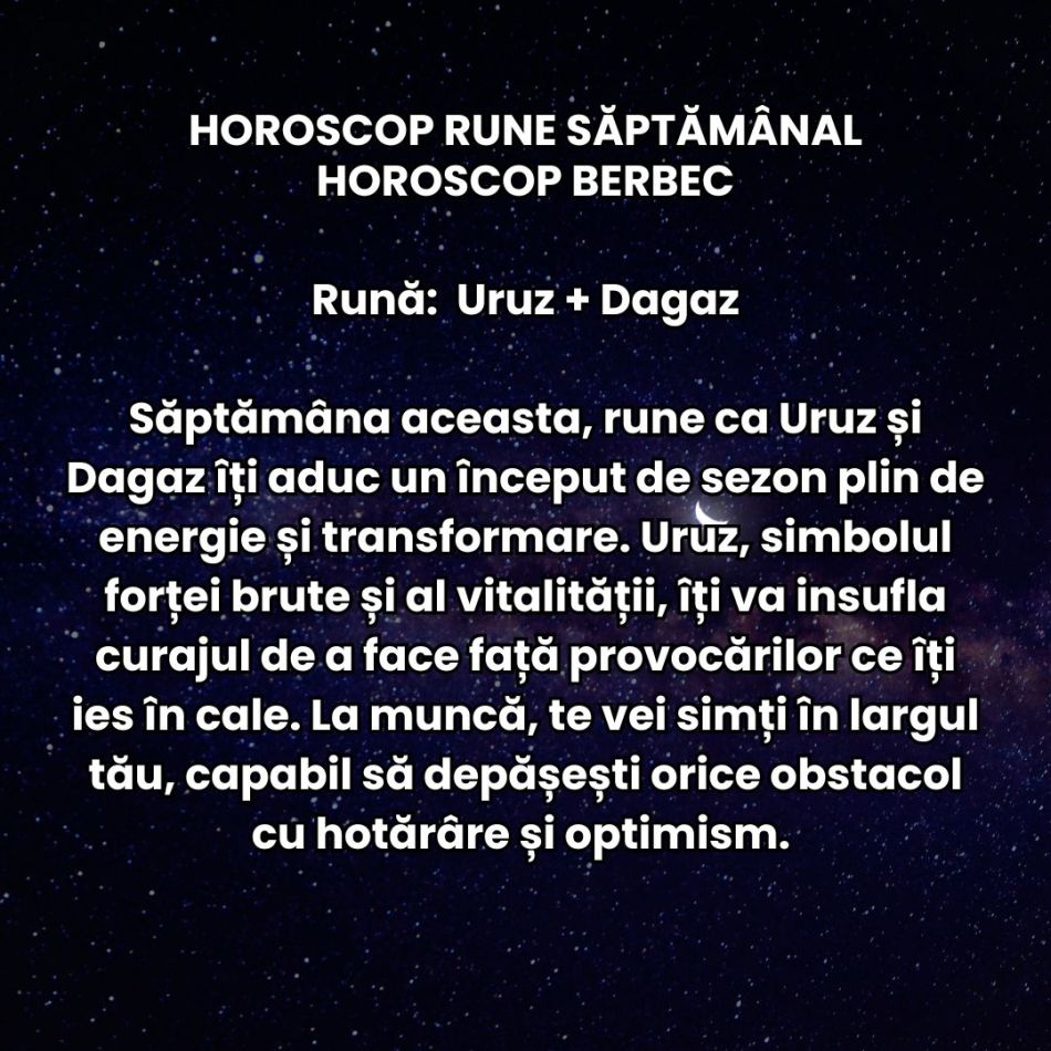 Horoscop Rune săptămâna 27 ianuarie – 2 februarie 2025: Luna Nouă ne invită să visăm fără limite, iar runele ne oferă indicii!