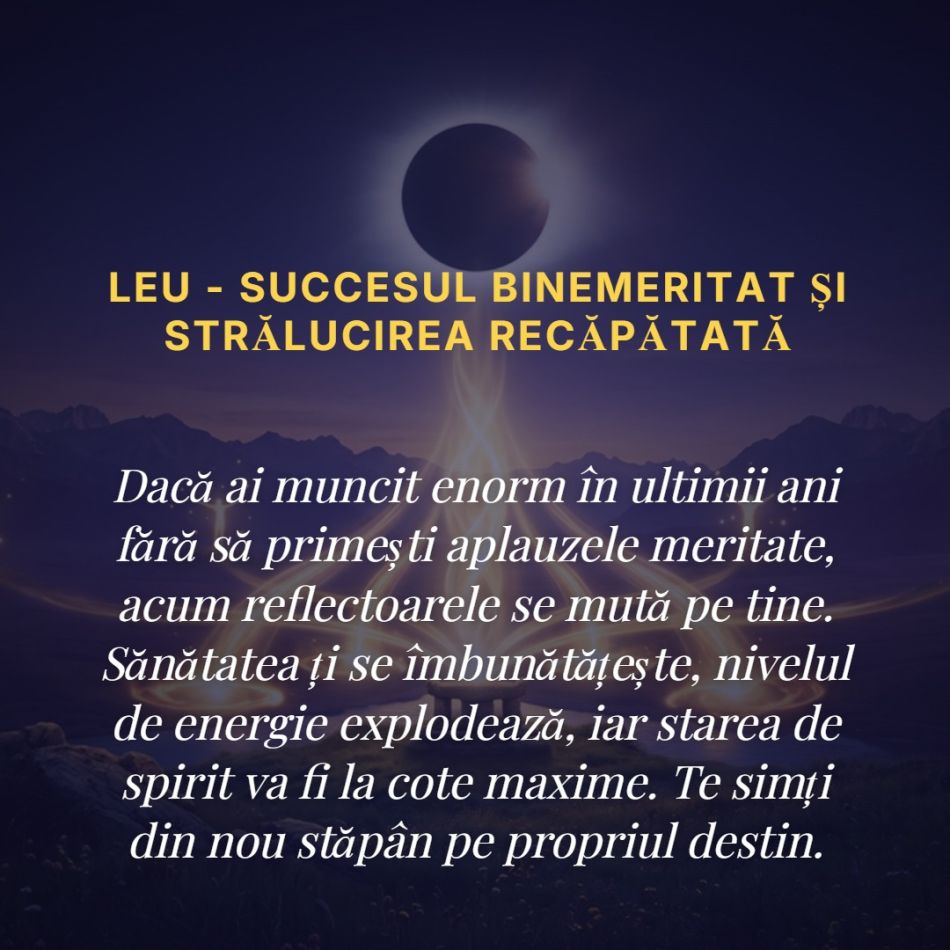 Axa destinului se mută în favoarea lor! Eclipsa solară din 12 august aduce fericirea absolută pentru 4 zodii