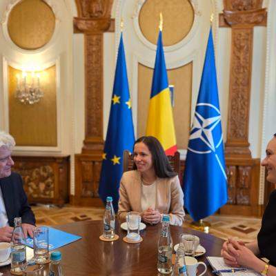 Prima Doamnă a României, Mirabela Grădinaru, s-a întâlnit marți cu o delegație UNICEF