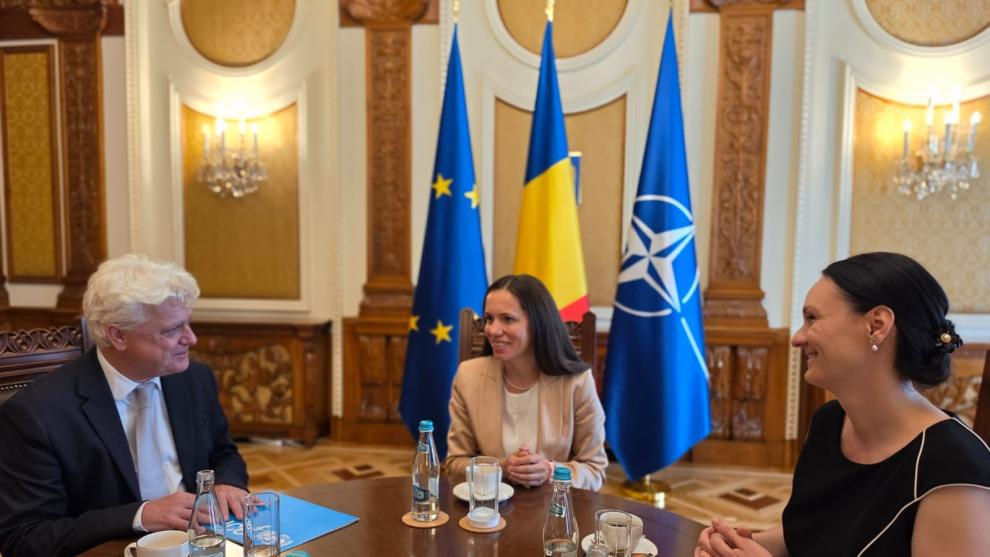 Prima Doamnă a României, Mirabela Grădinaru, s-a întâlnit marți cu o delegație UNICEF