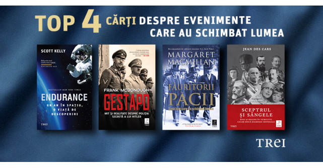 Top 4 cărți despre evenimente care au schimbat lumea