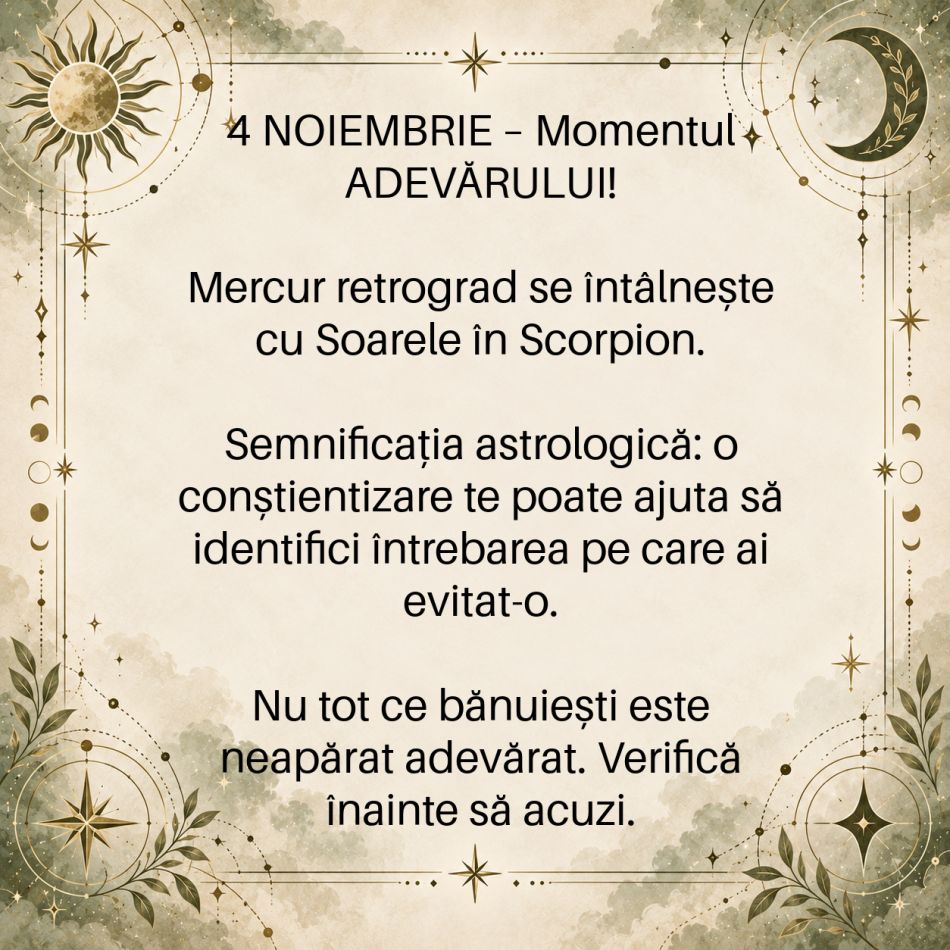 Mercur retrograd în Scorpion, până pe 13 noiembrie 2026: 4 zodii trebuie să lămurească o conversație rămasă în aer