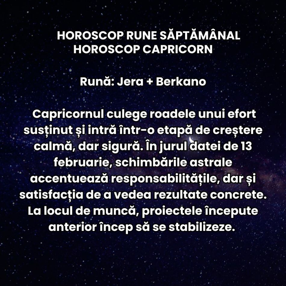 Horoscop Rune săptămâna 9-15 februarie 2026: Ne lăsăm purtați de romantism, dar Saturn în Berbec ne cere responsabilitate