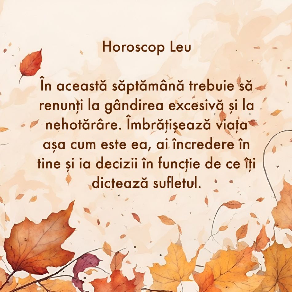 La ce trebuie să renunți în săptămâna 30 octombrie - 5 noiembrie ca să atragi fericirea