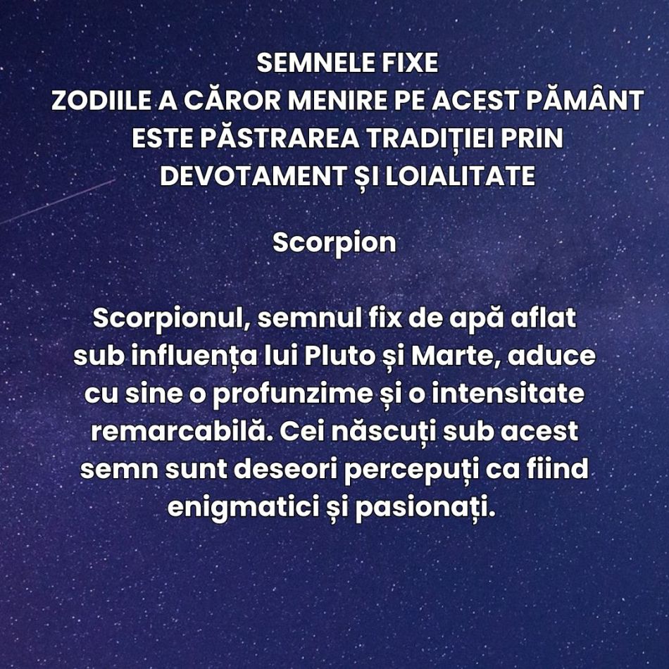 Zodiile Gardieni: Menirea lor este  devotamentul și loialitatea, iar karma lor este sacrificiul în numele iubirii.