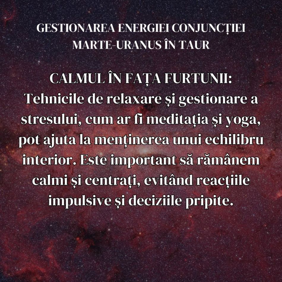 15 iulie: Ziua marilor ambiții în Cosmos, cu ocazia conjuncției Marte și Uranus în semnul Taurului