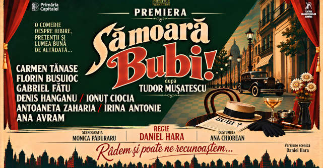 Carmen Tănase și Florin Busuioc, protagoniștii premierei „Să moară Bubi!”, în turneu la Buzău, Focșani și Câmpina