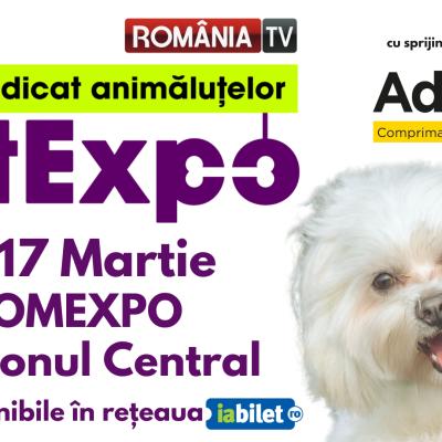 PetExpo, cel mai important târg dedicat animalelor de companie, are loc pe 16 și 17 Martie la ROMEXPO în Pavilionul Central