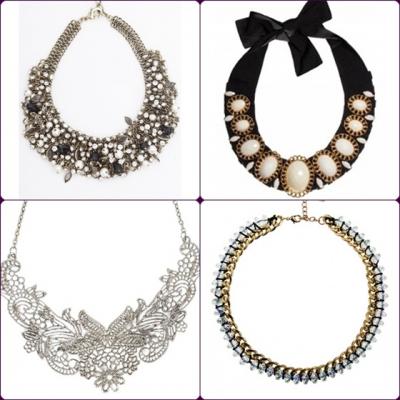 Shopping: Coliere statement perfecte pentru petrecerea de Craciun