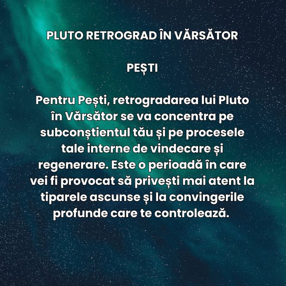 Urmează 6 luni de schimbări dramatice! Pluto retrograd în Vărsător ne va reconfigura destinele în perioada mai-octombrie 2025