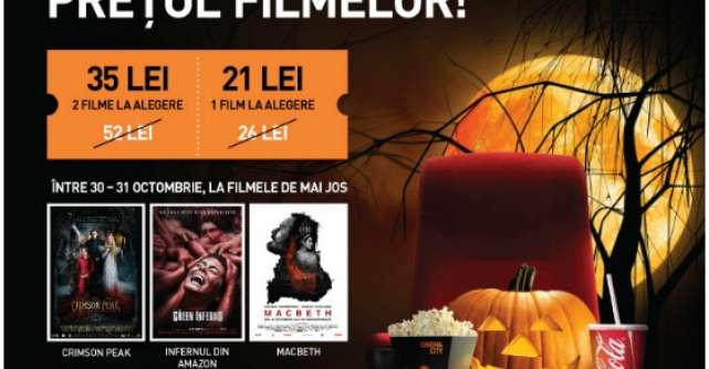 De Halloween, CINEMA CITY a bagat frica-n pretul filmelor!