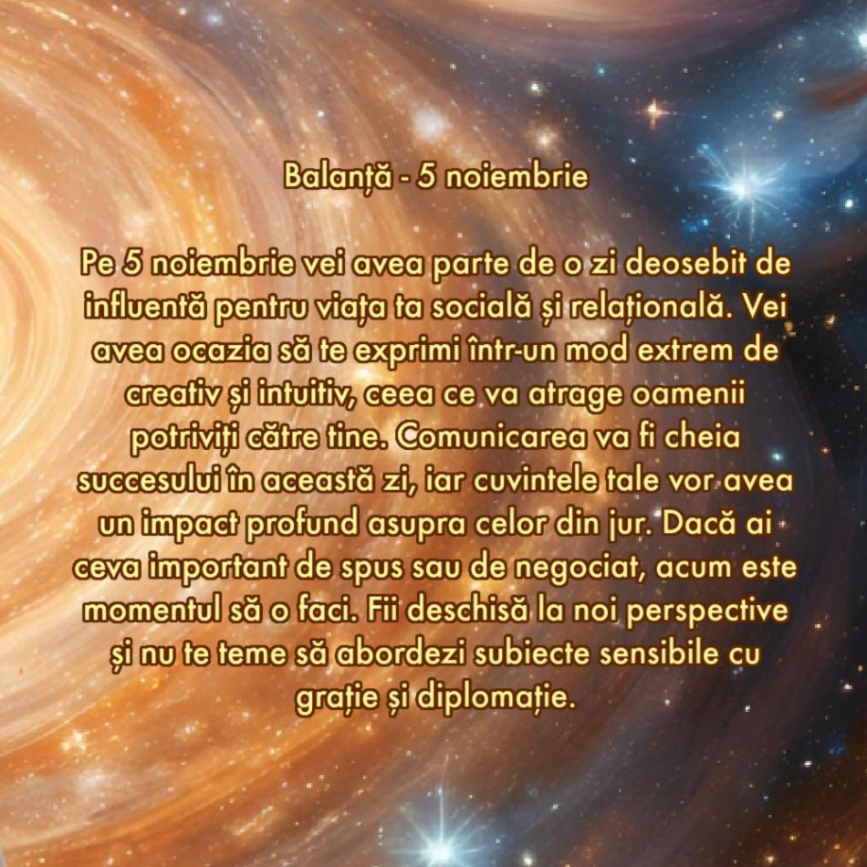 Ziua de aur: Care este ziua cu cel mai mare impact din noiembrie 2024, în funcție de zodie