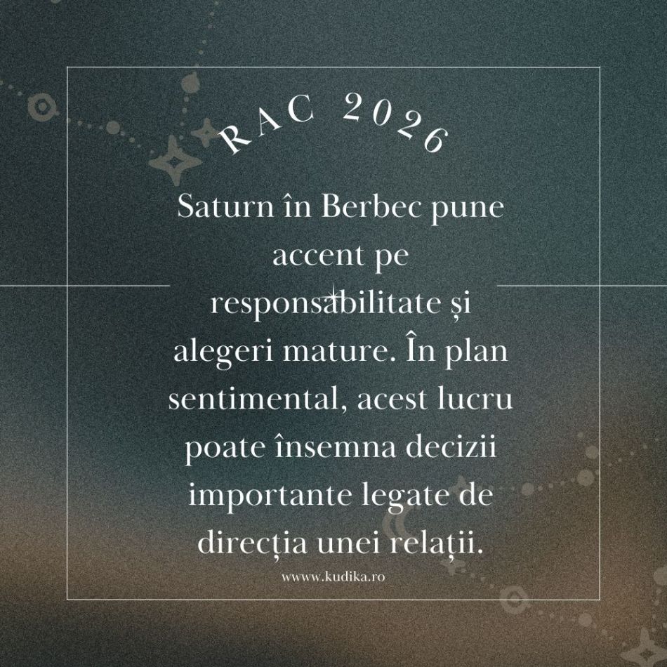 Horoscop Rac 2026: 10 schimbări în iubire pentru care trebuie să te pregătești 