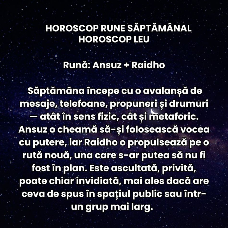 Horoscop Rune săptămâna 28 iulie – 3 august 2025: Nu mai putem iubi superficial, tânjim după mai multă tandrețe și profunzime