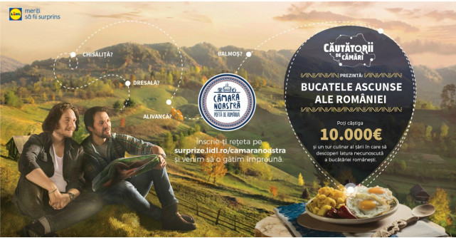 Căutătorii de cămări revin în Săptămâna românească de la lidl și oferă un premiu de 10.000 EURO