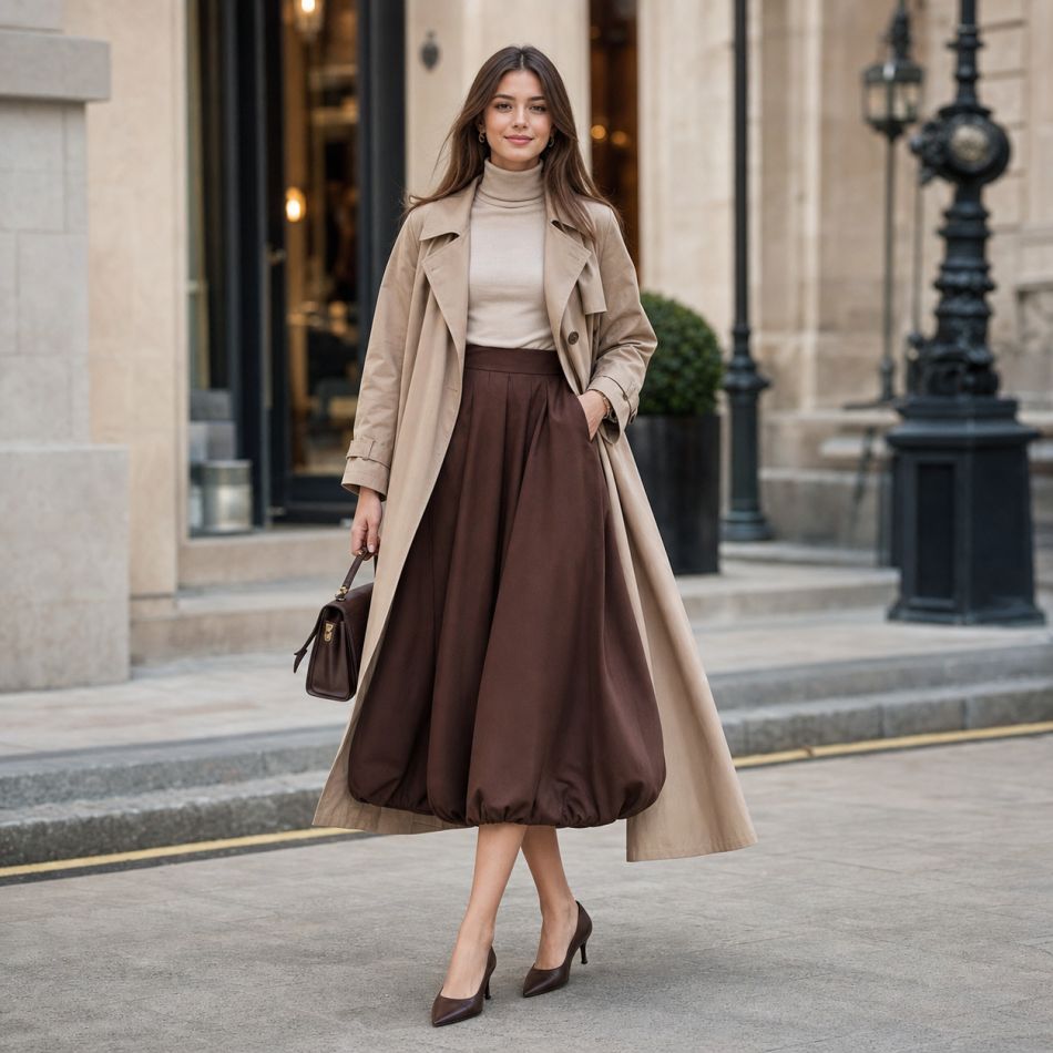 Fusta tip balon revine: 5 outfituri moderne, dar totodată romantice, feminine și îndrăznețe