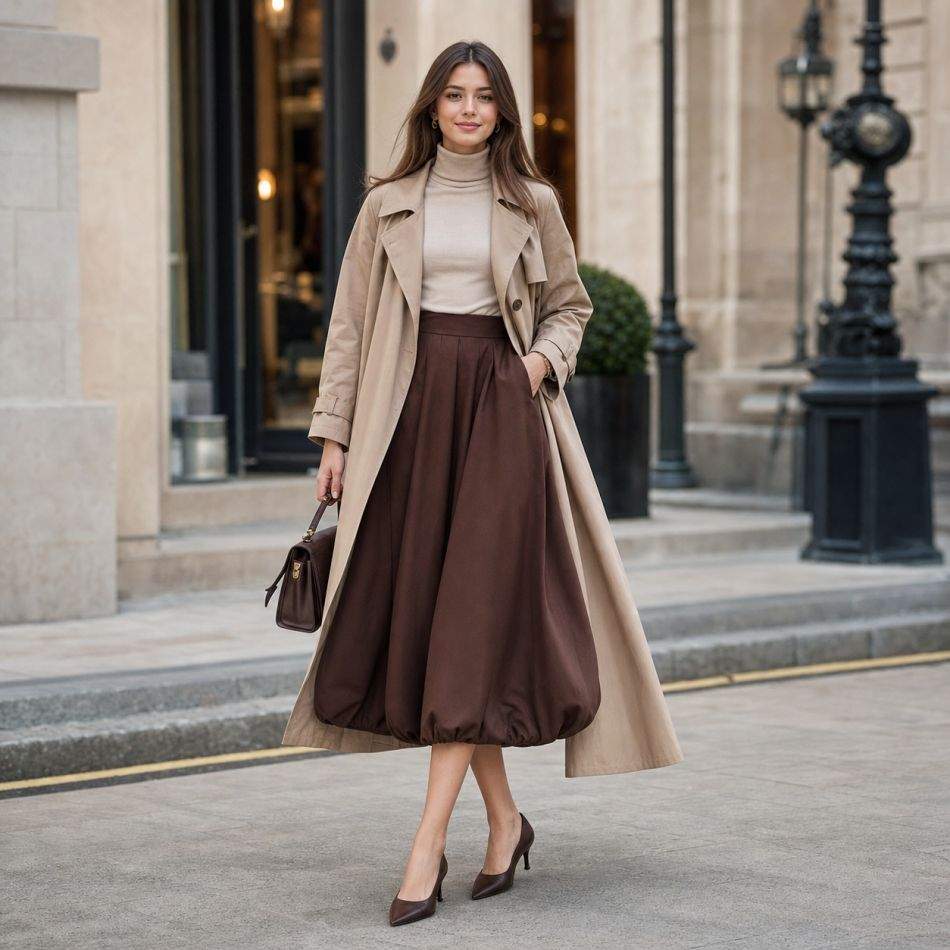 Fusta tip balon revine: 5 outfituri moderne, dar totodată romantice, feminine și îndrăznețe