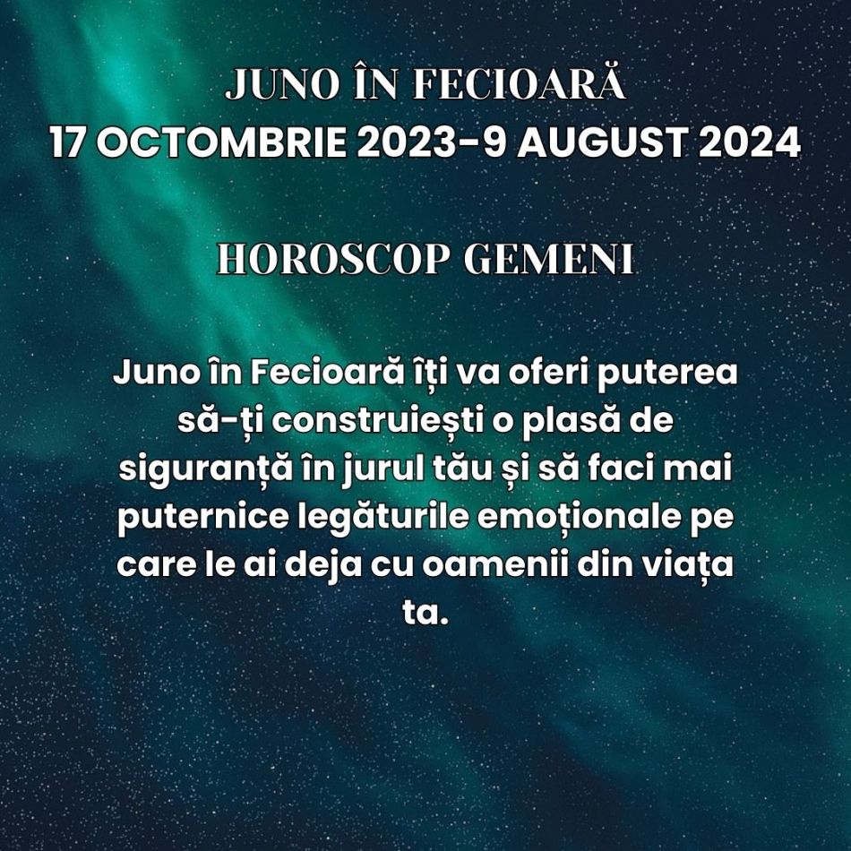 Juno, asteroidul relațiilor, a intrat în Fecioară pe 17 octombrie. Relațiile capătă un aer serios și practic