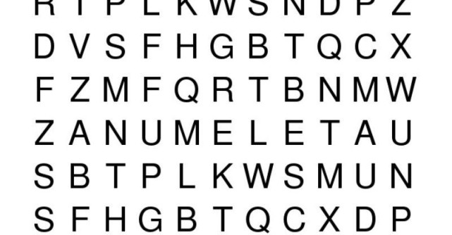 Esti un geniu daca gasesti numele tau in mai putin de 30 de secunde!