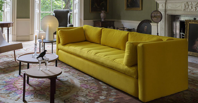 15 piese de mobilier galbene