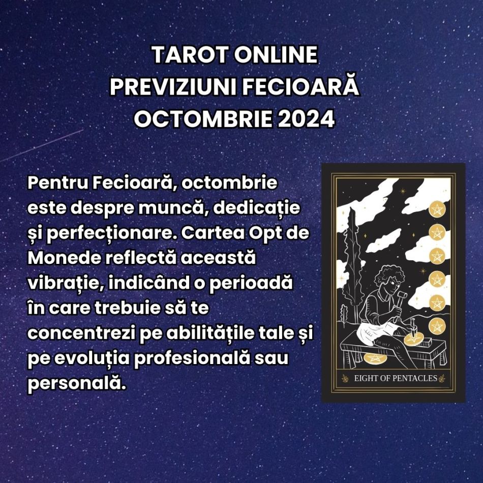 Tarot online: Previziunile Universului în luna octombrie 2024 pentru zodia ta! Încotro te îndeamnă cărțile?