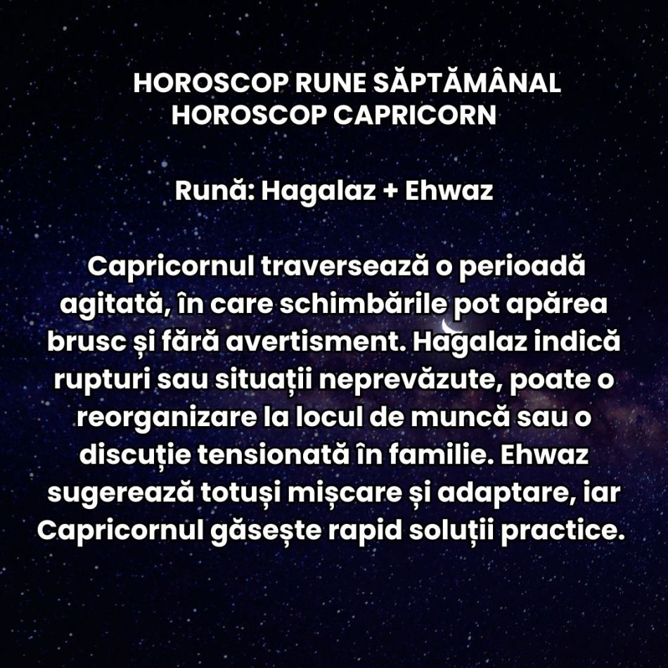 Horoscop Rune săptămâna 23 februarie-1 martie 2026: Finalul de iarnă ne cere să nu ne lăsăm controlați doar de emoții