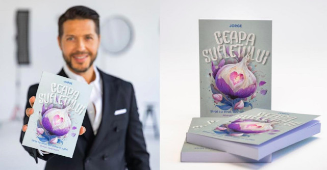 Jorge lansează cartea „Ceapa Sufletului” – un exercițiu de sinceritate și vindecare prin cuvinte