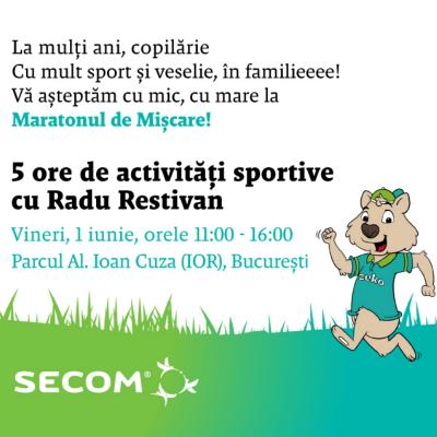 De 1 iunie, Secom invită familiile să celebreze copilăria prin jocuri sportive 
