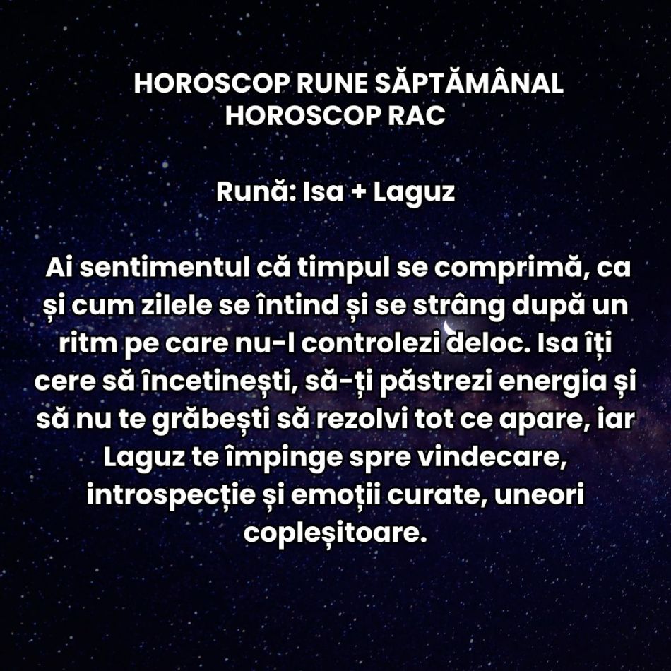 Horoscop Rune săptămâna 15-21 decembrie 2025: Energia Solstițiului începe să se facă resimțită și aduce reevaluări și tensiuni