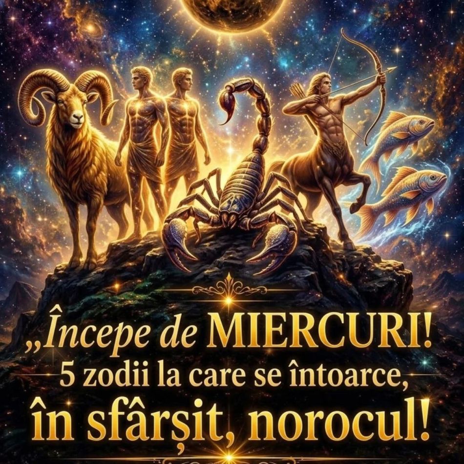 Începe de MIERCURI! 5 zodii la care se întoarce, în sfârșit, norocul!