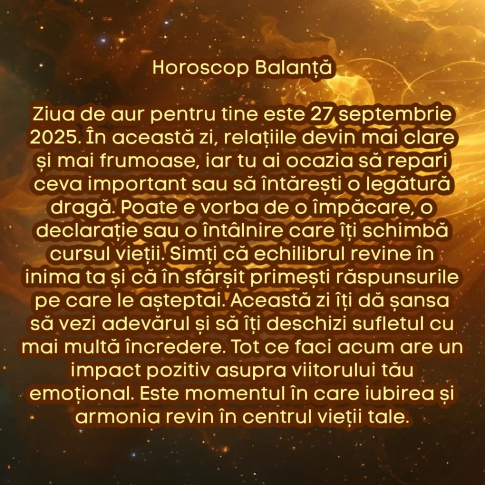 Ziua de aur: Care este ziua cu cel mai mare impact din septembrie 2025, în funcție de zodie