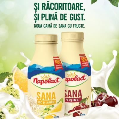 Noua Sana cu fructe de la Napolact