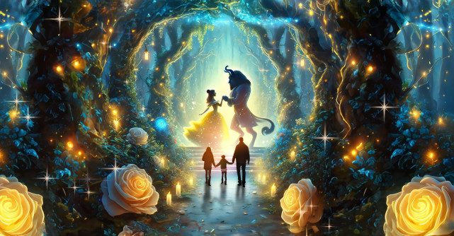 Garden of Lights revine în România Lumea magică a poveștilor - Beauty and the Beast la București