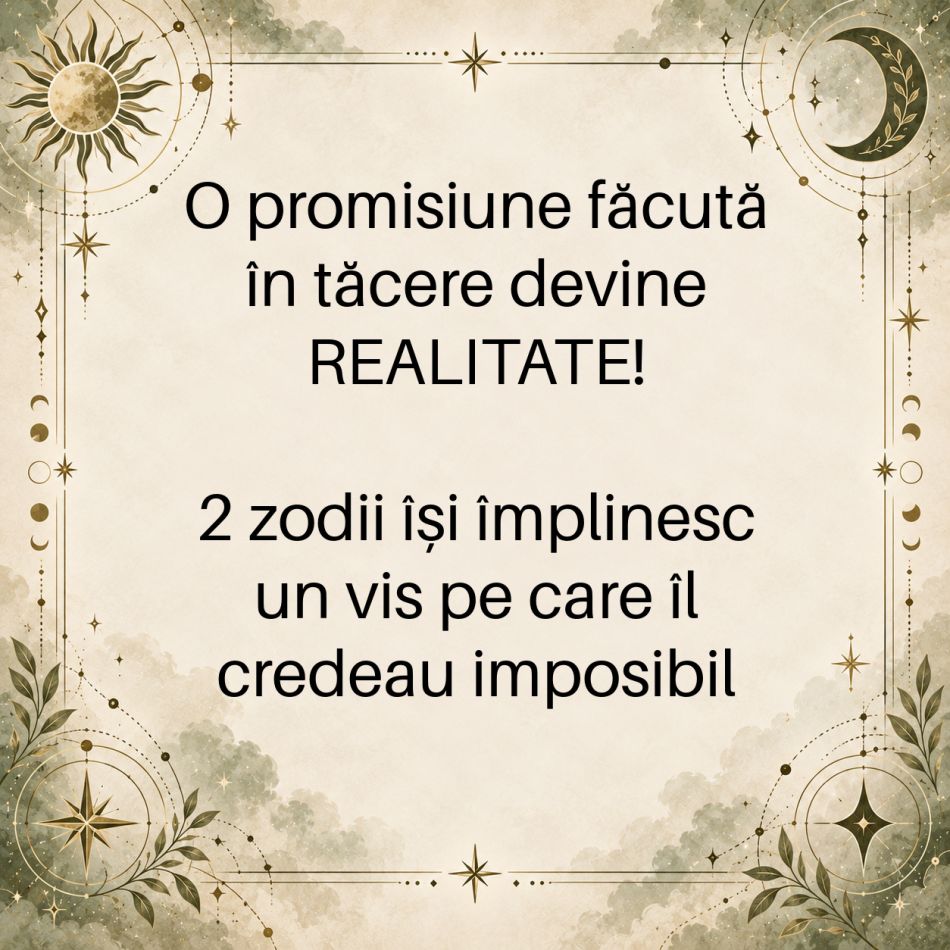 O promisiune făcută în tăcere devine REALITATE! 2 zodii își împlinesc un vis pe care îl credeau imposibil