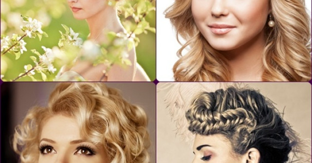 Coafuri de nunta: Modele romantice