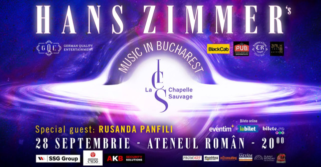 Violonista Rusanda Panfili şi Orchestra La Chapelle Sauvage  vor fermeca Bucureștiul cu muzica lui Hans Zimmer pe 28 septembrie 