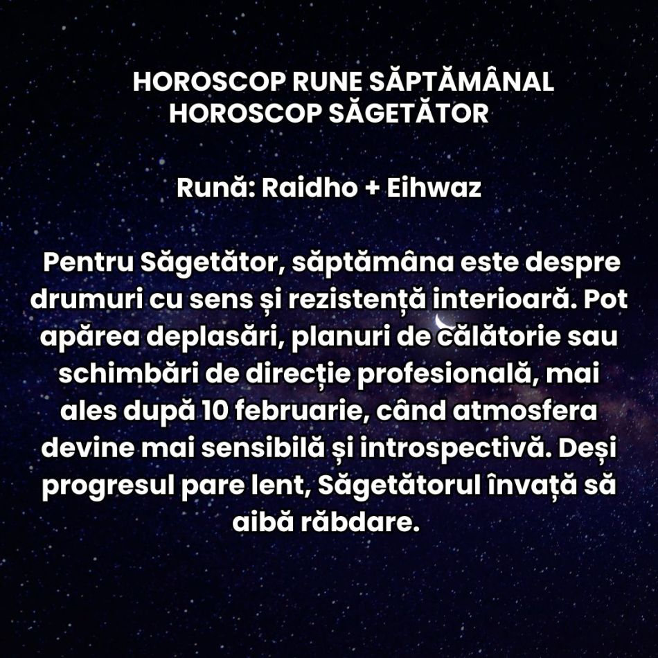 Horoscop Rune săptămâna 9-15 februarie 2026: Ne lăsăm purtați de romantism, dar Saturn în Berbec ne cere responsabilitate