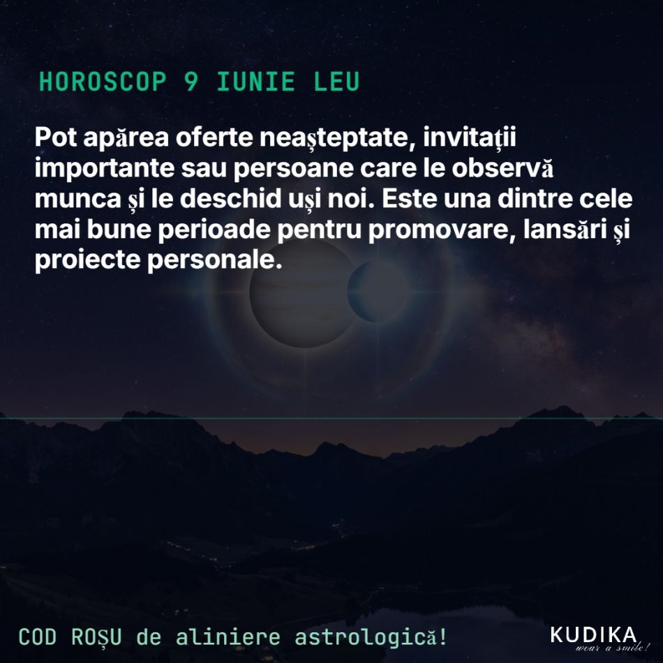 COD ROȘU de aliniere astrologică! 9 iunie, zi DE AUR pentru 5 zodii cu noroc la bani și dragoste. Vin darurile MARELUI BENEFIC