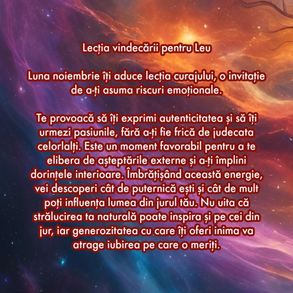 Universul ne vorbește: Noiembrie și lecțiile profunde ale vindecării pentru fiecare zodie în parte