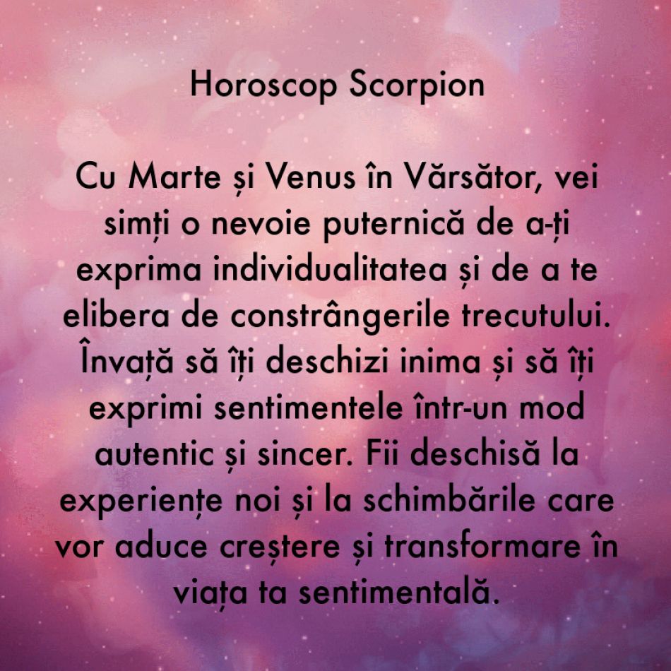 14-16 Februarie, zile încărcate de energie cosmică. Marte și Venus se întâlnesc în Vărsător pentru a ne colora viețile
